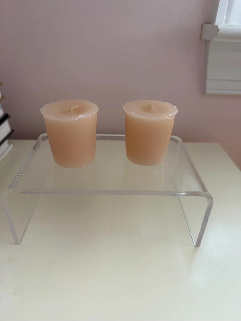 NEW Votive Candles Set of 12 Pastel Colors Unscented Boxed Pillar 2” Tall